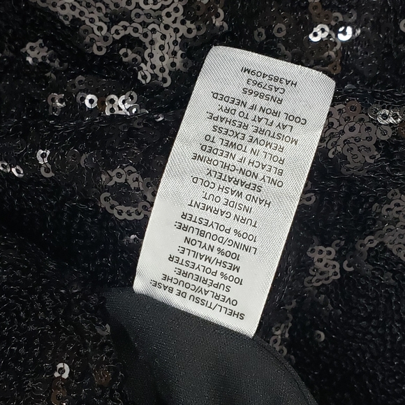 Halogen Black Sequin Pencil Skirt Party NYE Sz XL - Picture 6 of 8